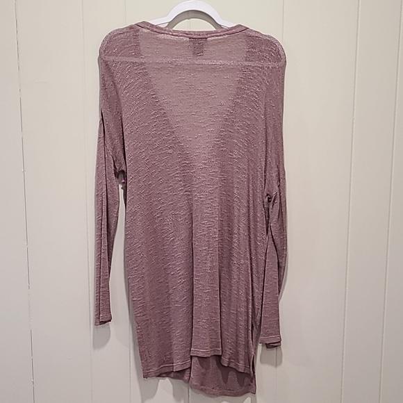 Wet Seal Mauve Button-Up Cardigan - Picture 3 of 6
